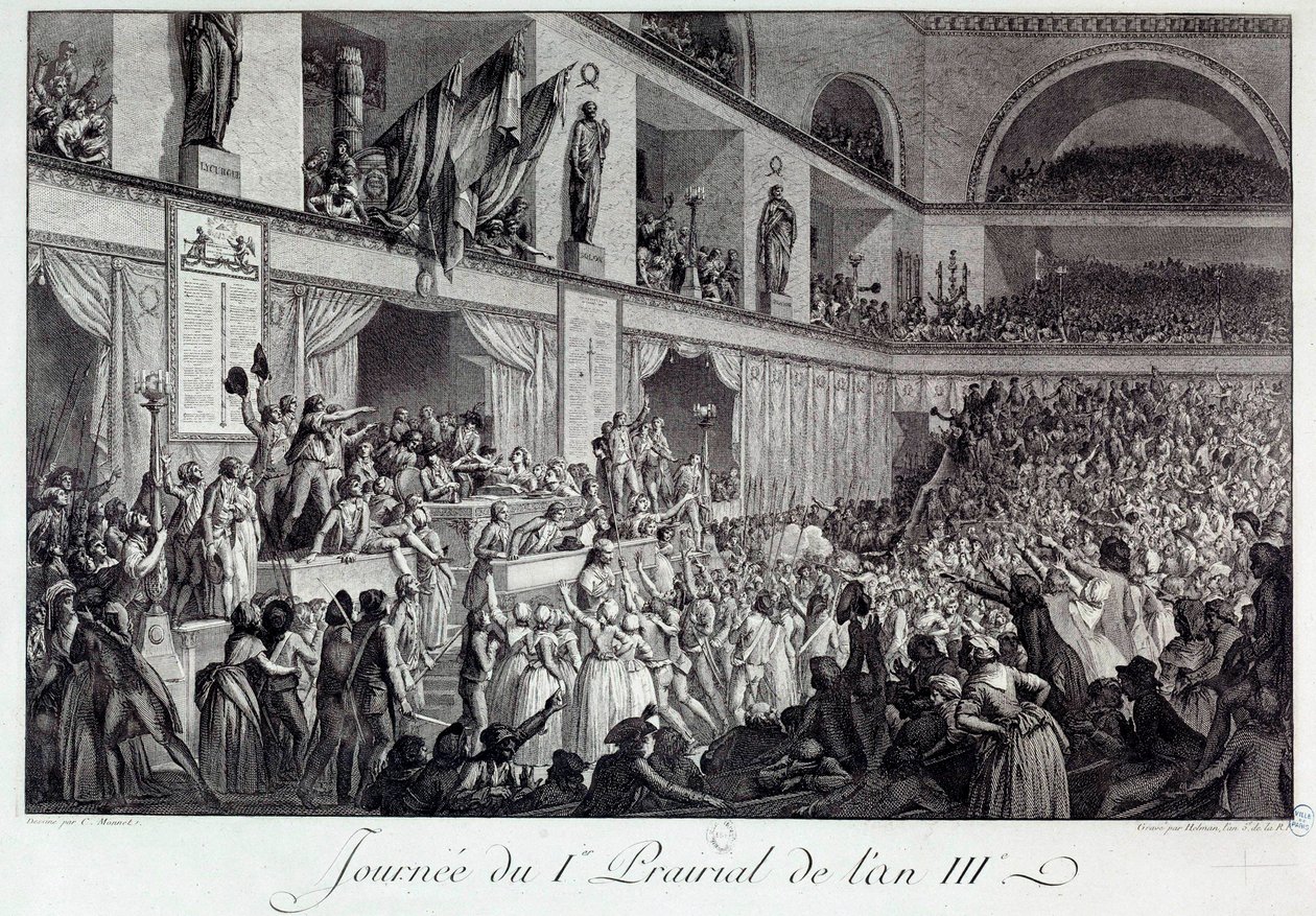 Franse Revolutie: de dag van de volksopstand tegen honger in de I Prairial van jaar III (20/05/1795) door Isidore Stanislas Helman