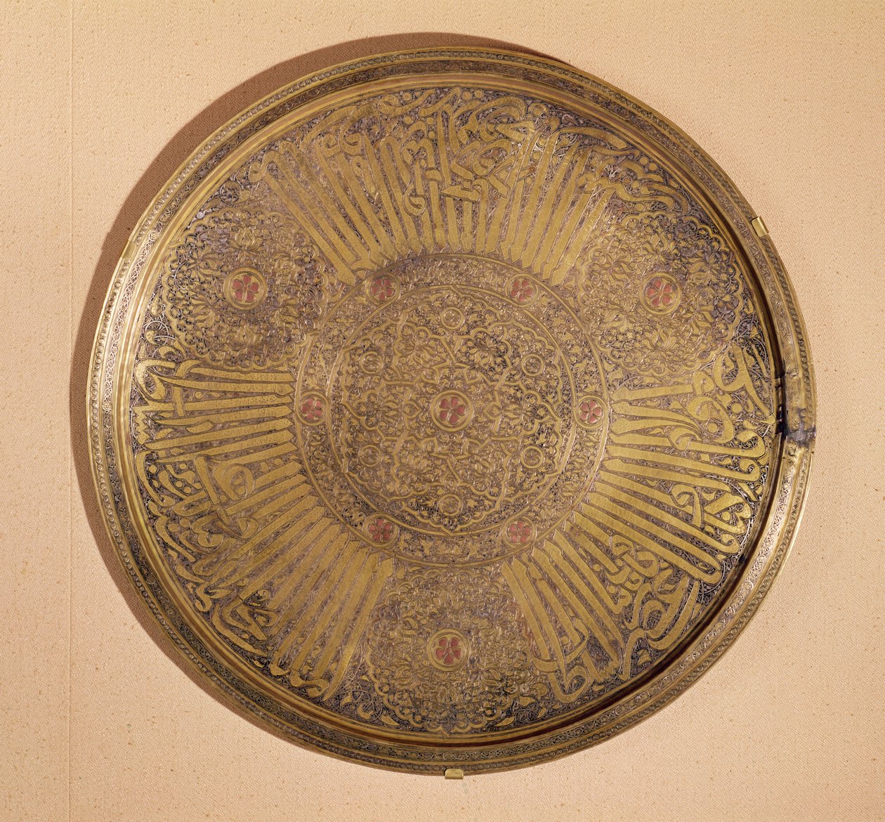 Bord met de naam van Sultan Al-Mujahid Saif-ud-din Ali (1322-63) Rasulid Dynastie, Jemen door Islamic School