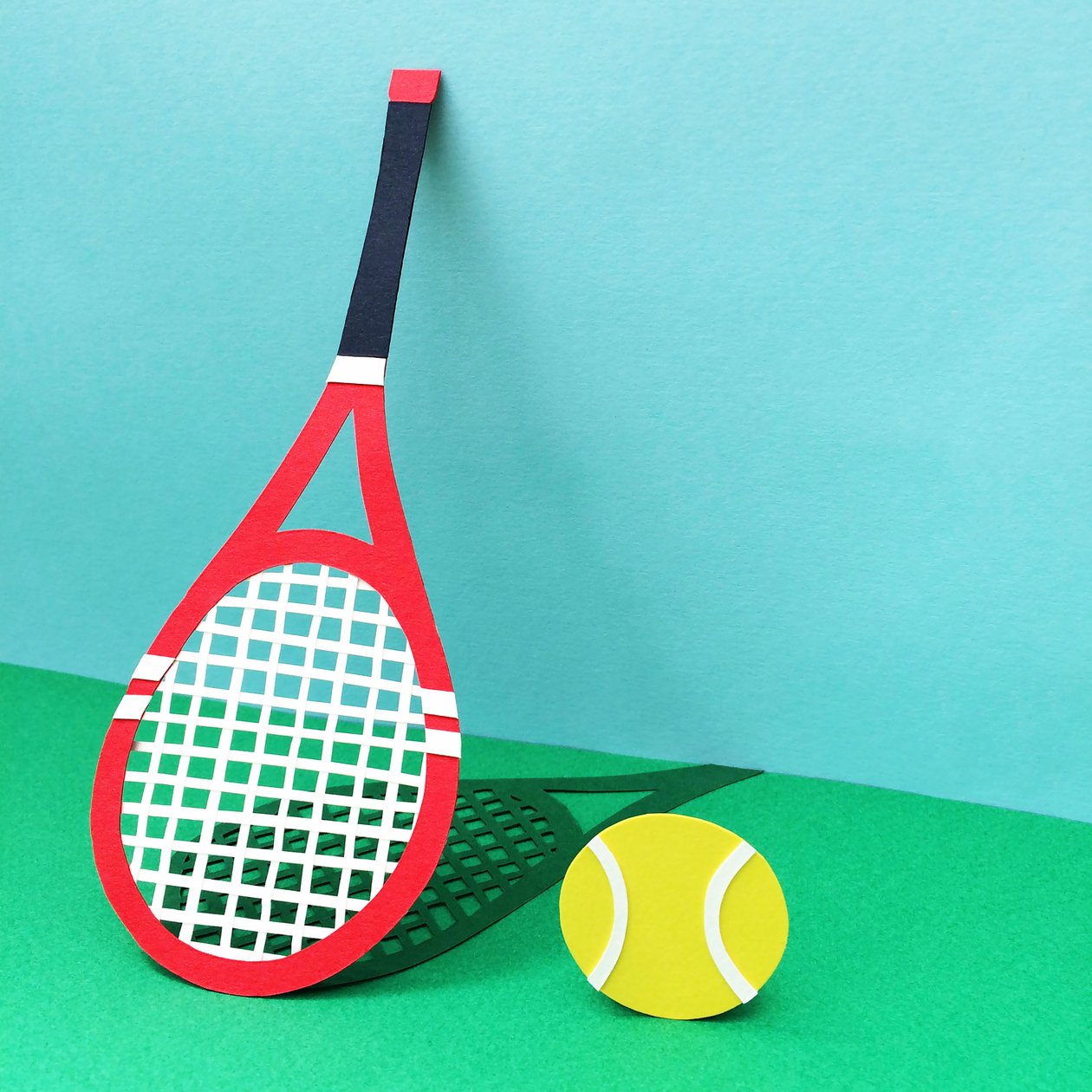 Tennis, 2016 (op papier) door Isobel Barber