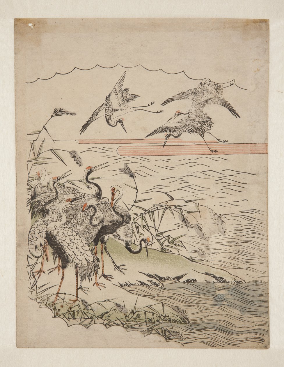 Terugkerende Kraanvogels door Isoda Koryusai
