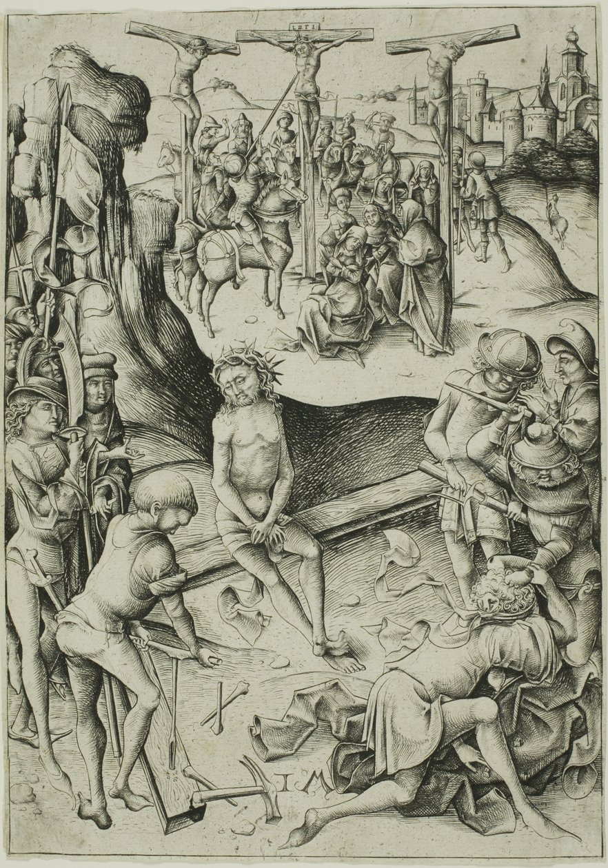 De kruisiging door Israhel van Meckenem the younger