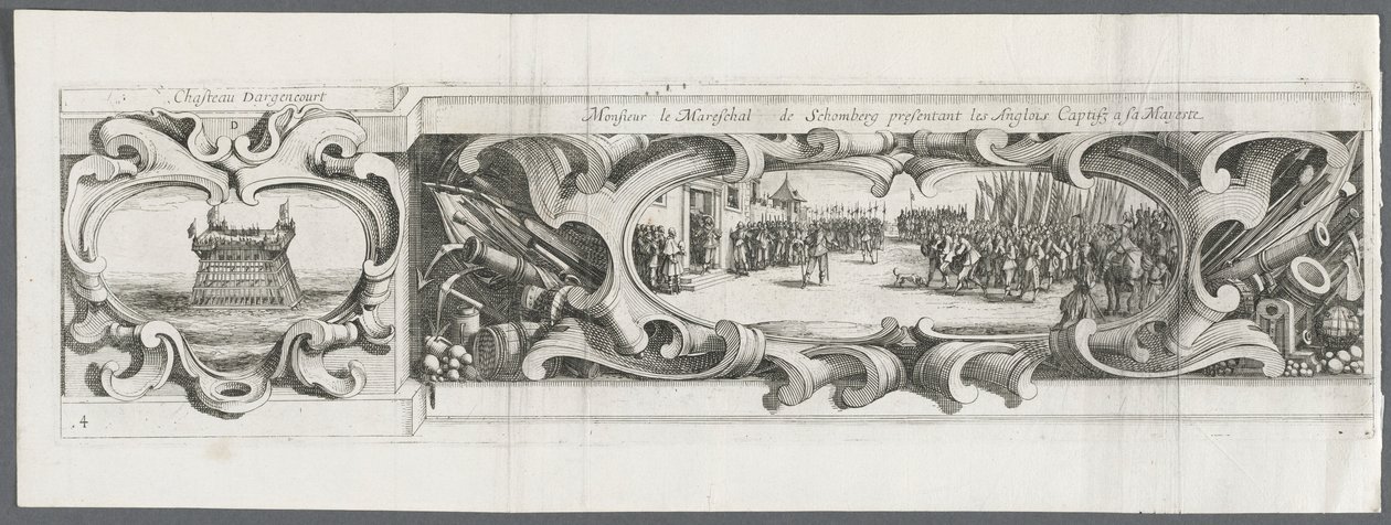 Het Beleg van La Rochelle: Plaat 14, 1628-1630 door Israël Henriet