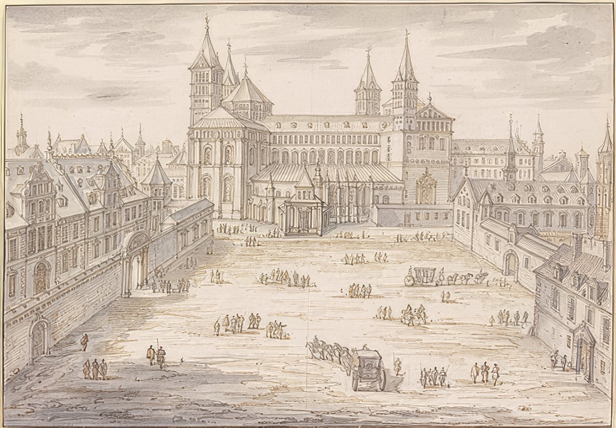 De kathedraal van Speyer en het bisschoppelijk paleis door Israël Silvestre