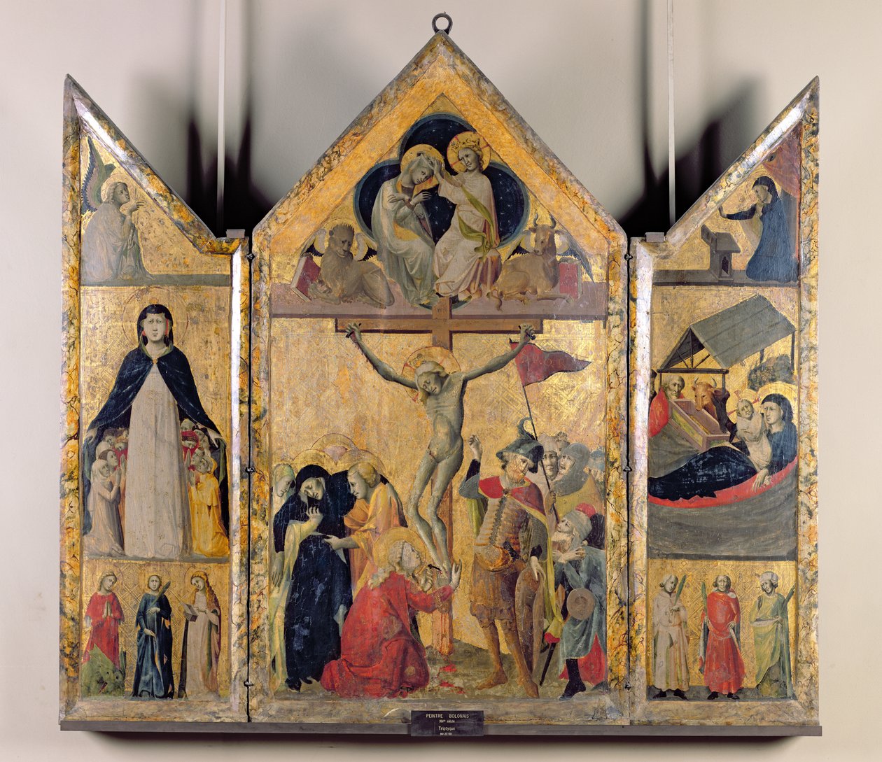 Drieluik met scènes uit het leven van de Maagd, 1333 door Italian School