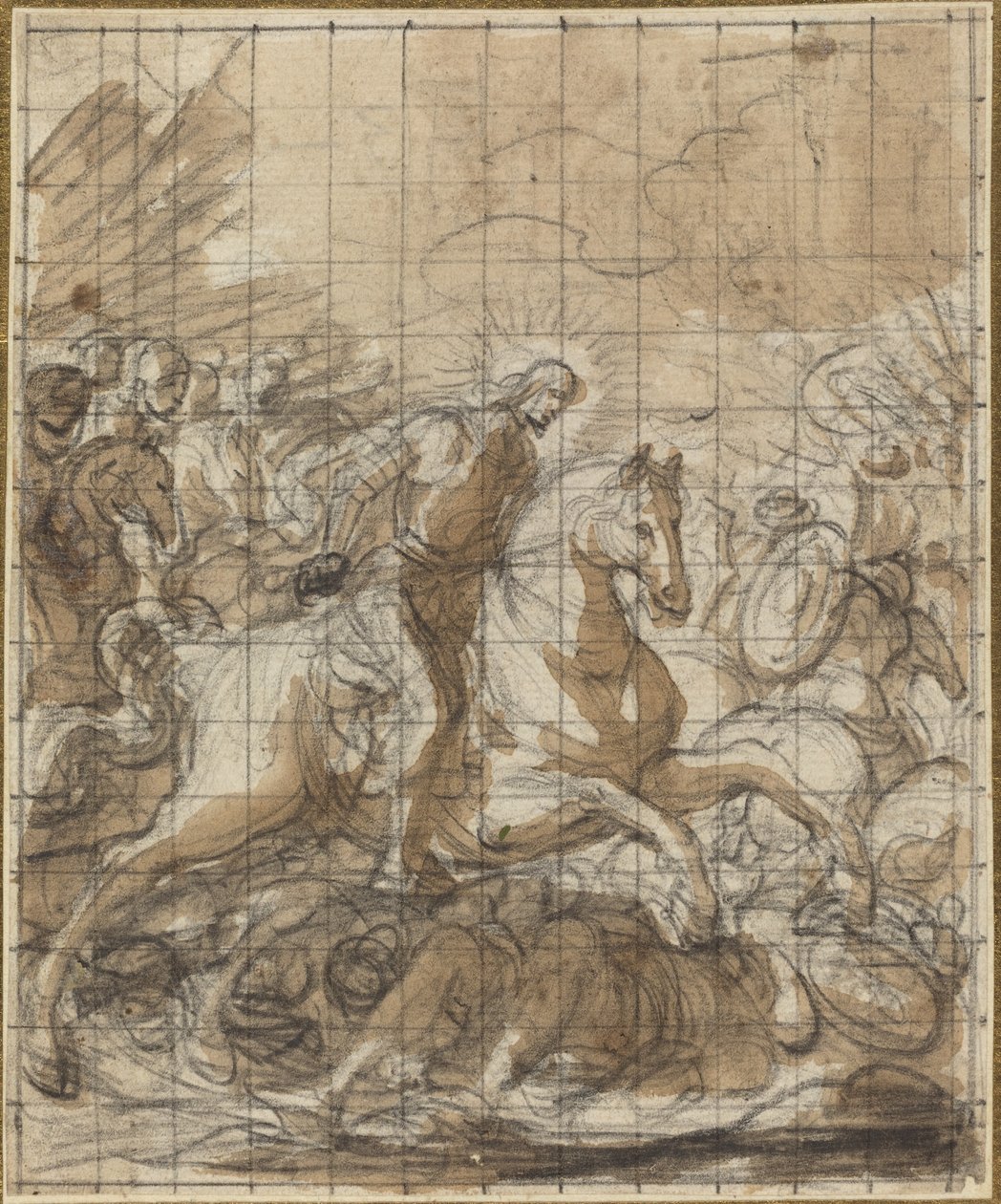 Sint Jacob verslaat de ongelovigen door Italian 17th or 18th Century