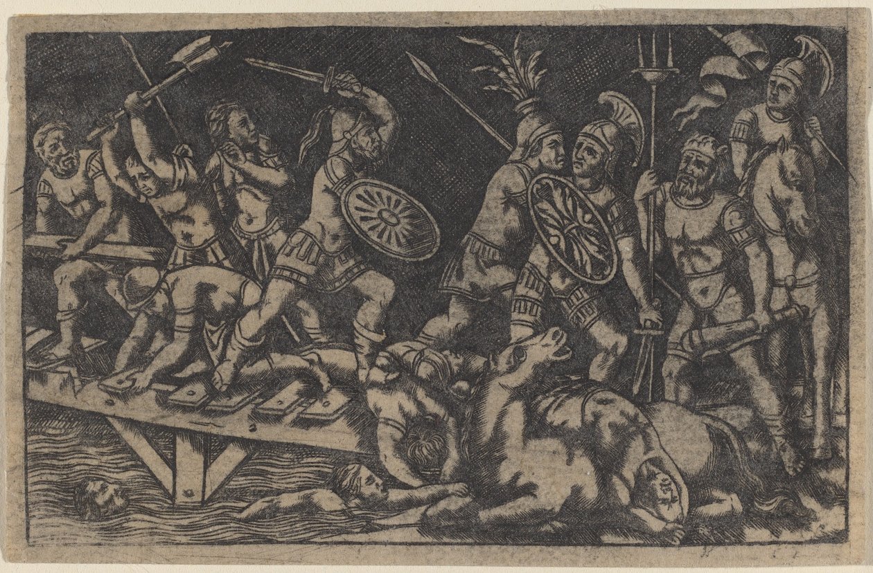 Horatius Cocles door Italian 18th or 19th Century