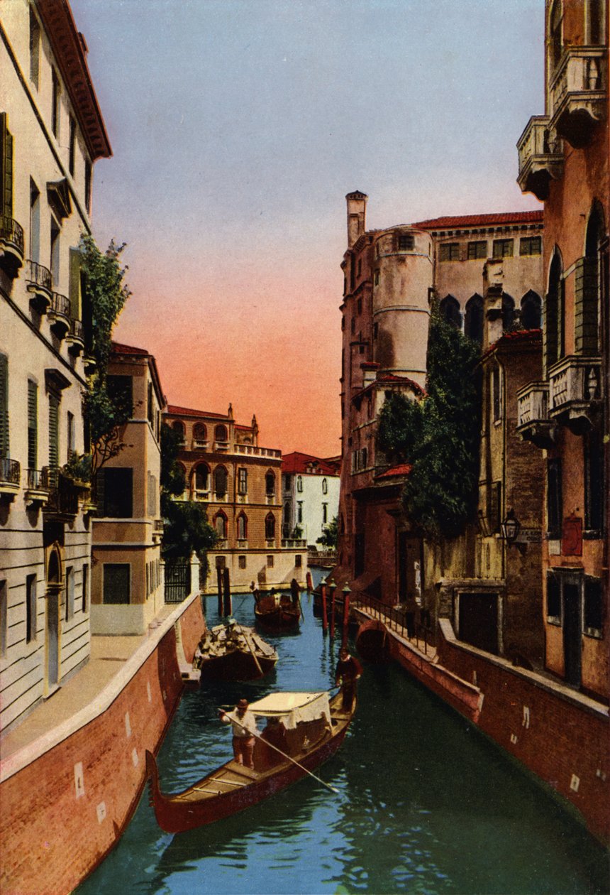 Venetië / Venetië: Rio delle Meravegie (gekleurde foto) door Italian Photographer