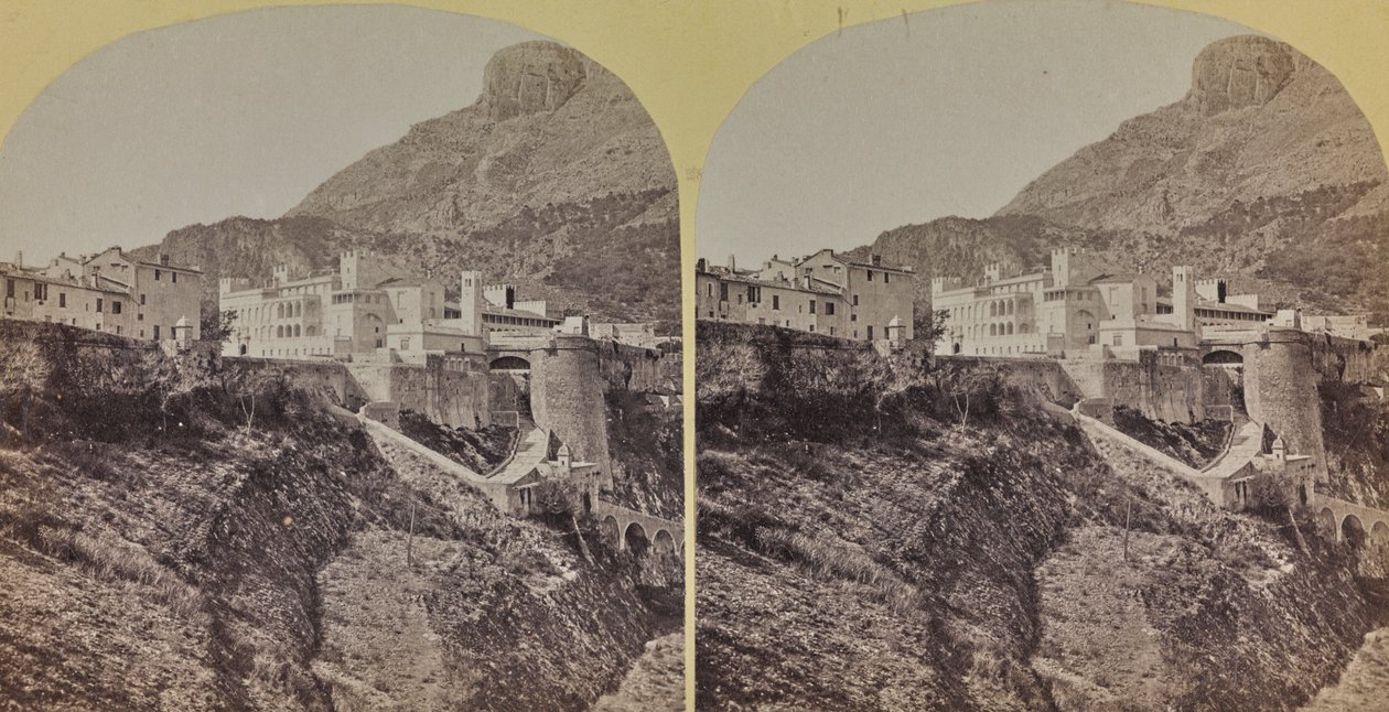 Uitzicht op het Paleis van de Prinsen in het Vorstendom Monaco door Italian Photographer
