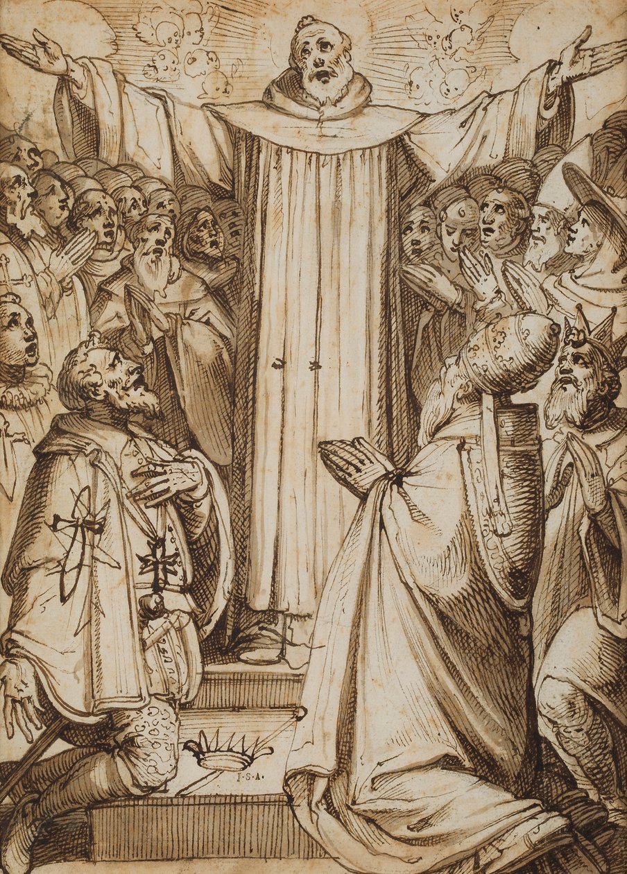 Een paar religieuze scènes door Italian School