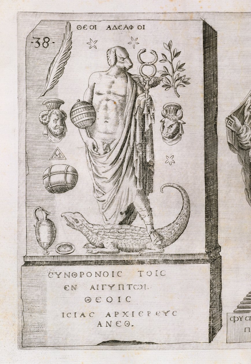 Apollo met een hondenkop, 1589 door Italian School