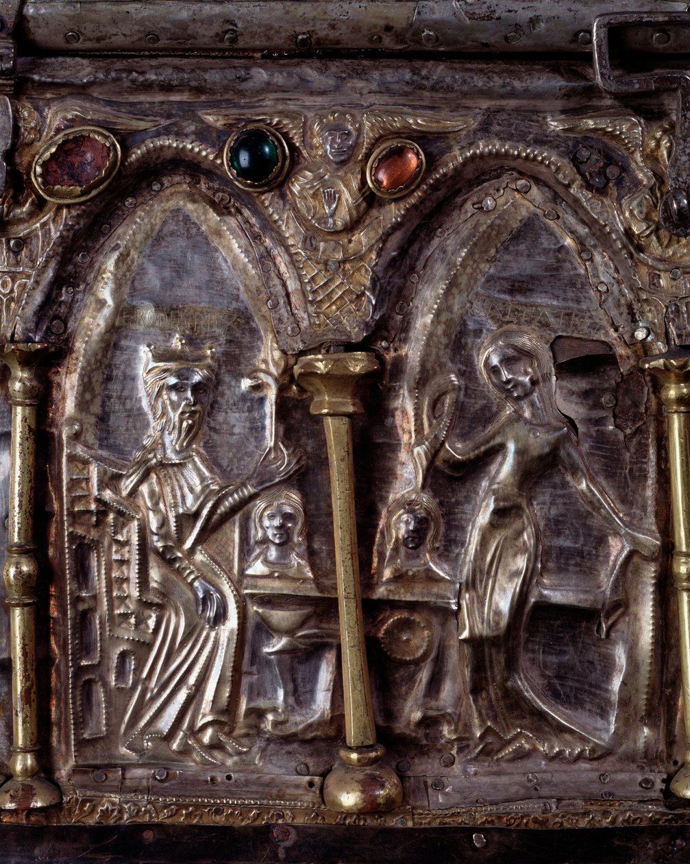 Ark van Barbarossa, met scènes uit het leven van Johannes de Doper door Italian School