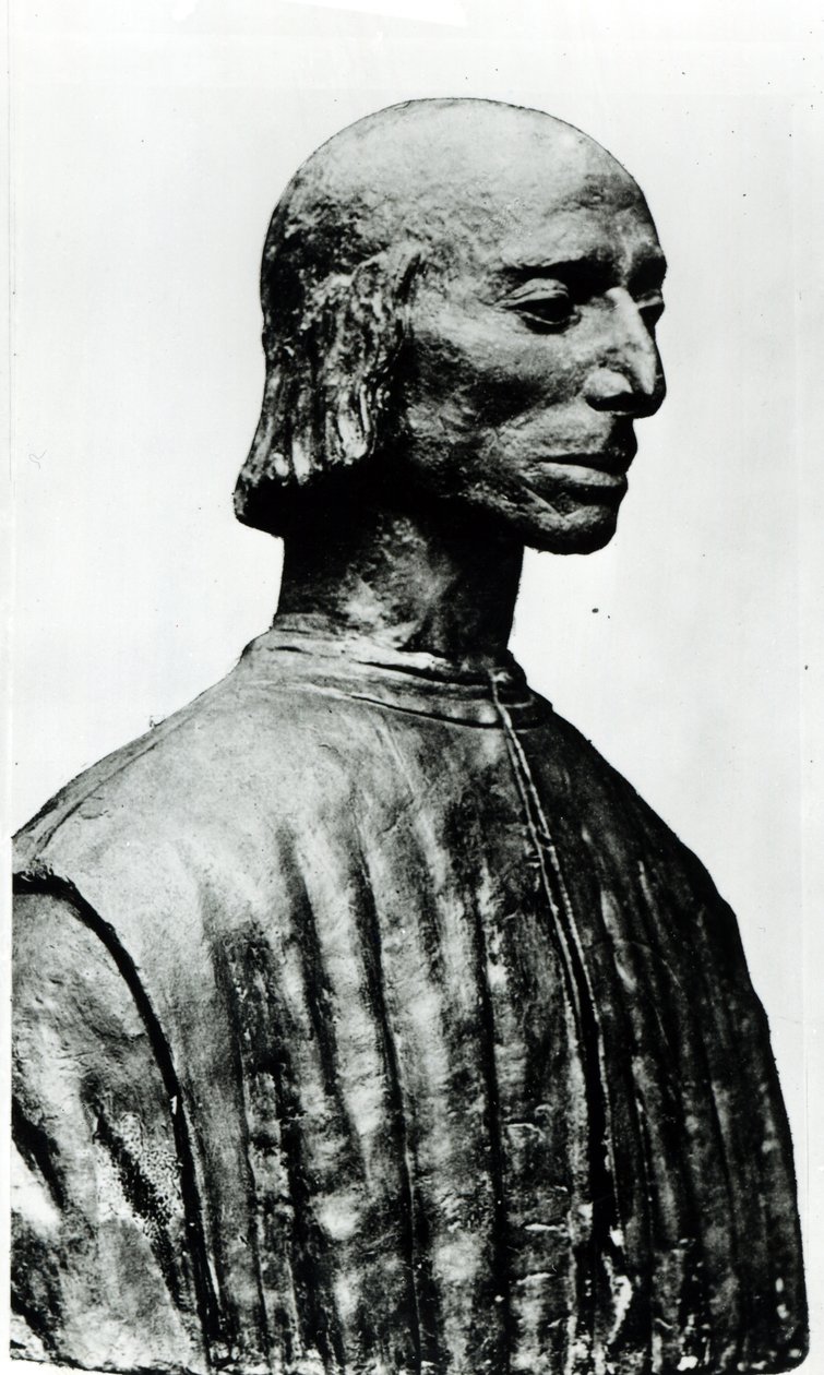 Buste van Niccolo Machiavelli (1469-1527) door Italian School