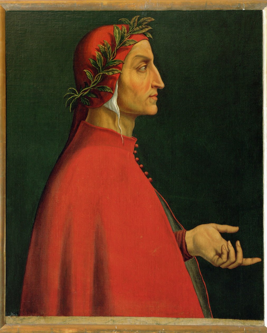 Dante Alighieri, Italiaans dichter die de Divina Commedia schreef ... door Italian School