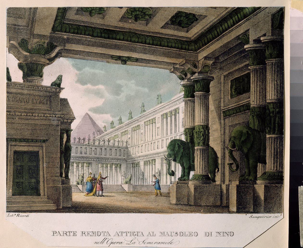 Decor voor de opera 
