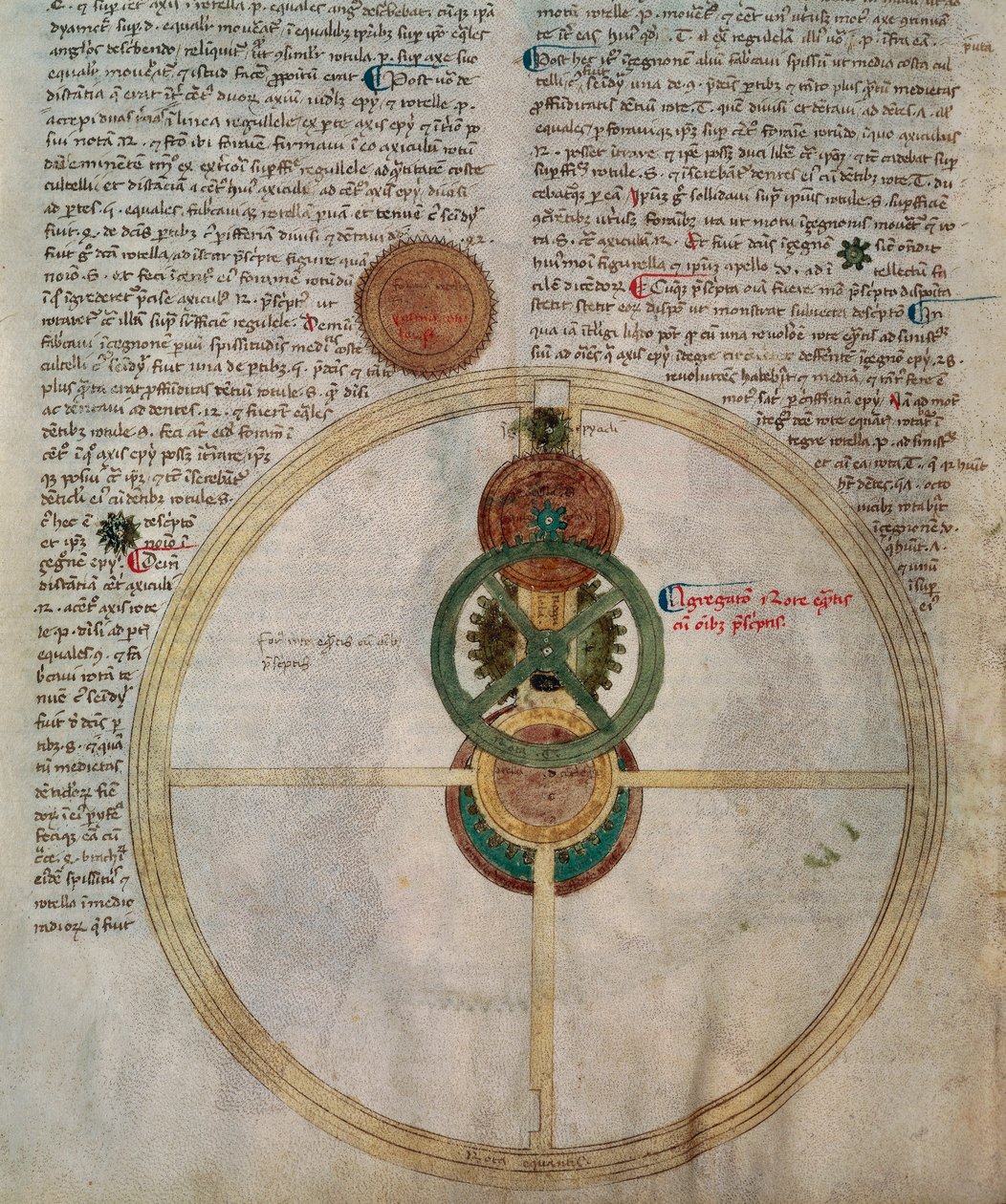 Detail van het Astrarium van Giovanni Dall