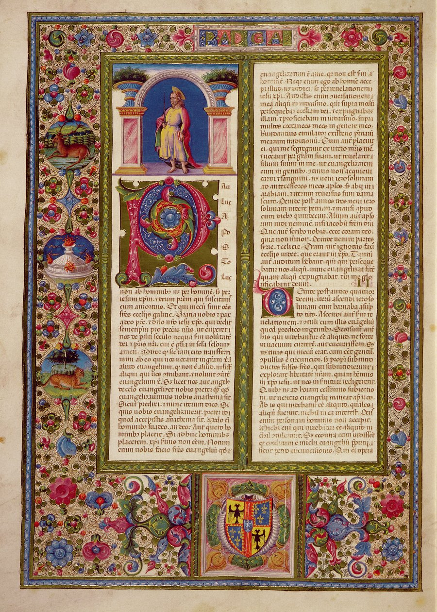 Brief van St. Paulus aan Cortina, uit de Borso d