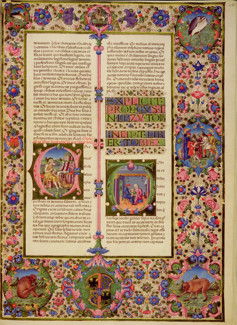 Fol.212r Boek van Tobias, uit de Borso d
