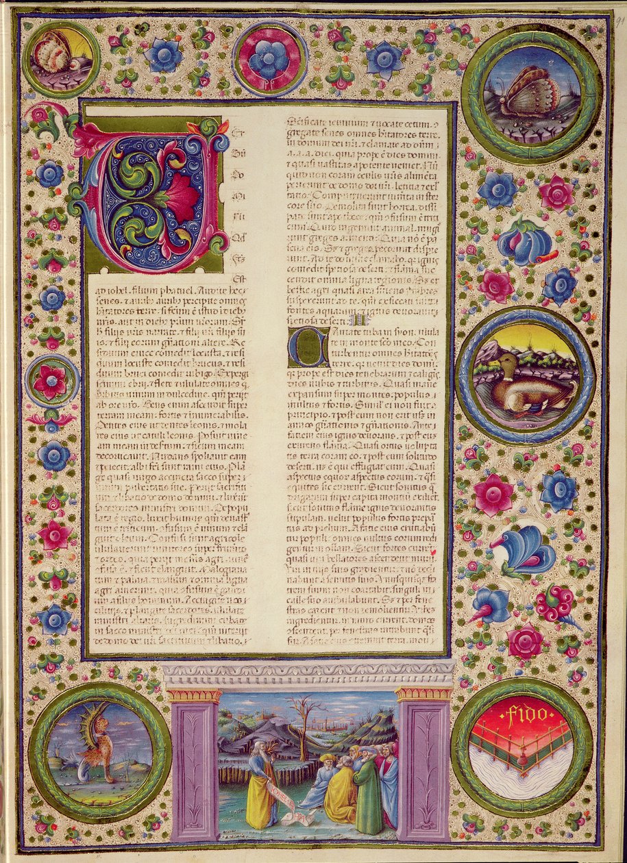 Fol.91r Boek van de Profeet Joël, uit de Borso d