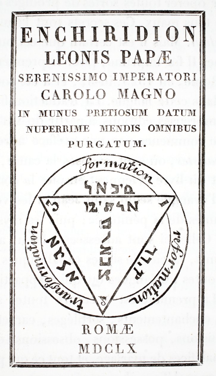 Grimoire van paus Leo III door Italian School