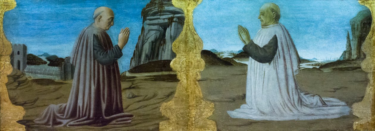 Landschap met twee schenkers door Italian School