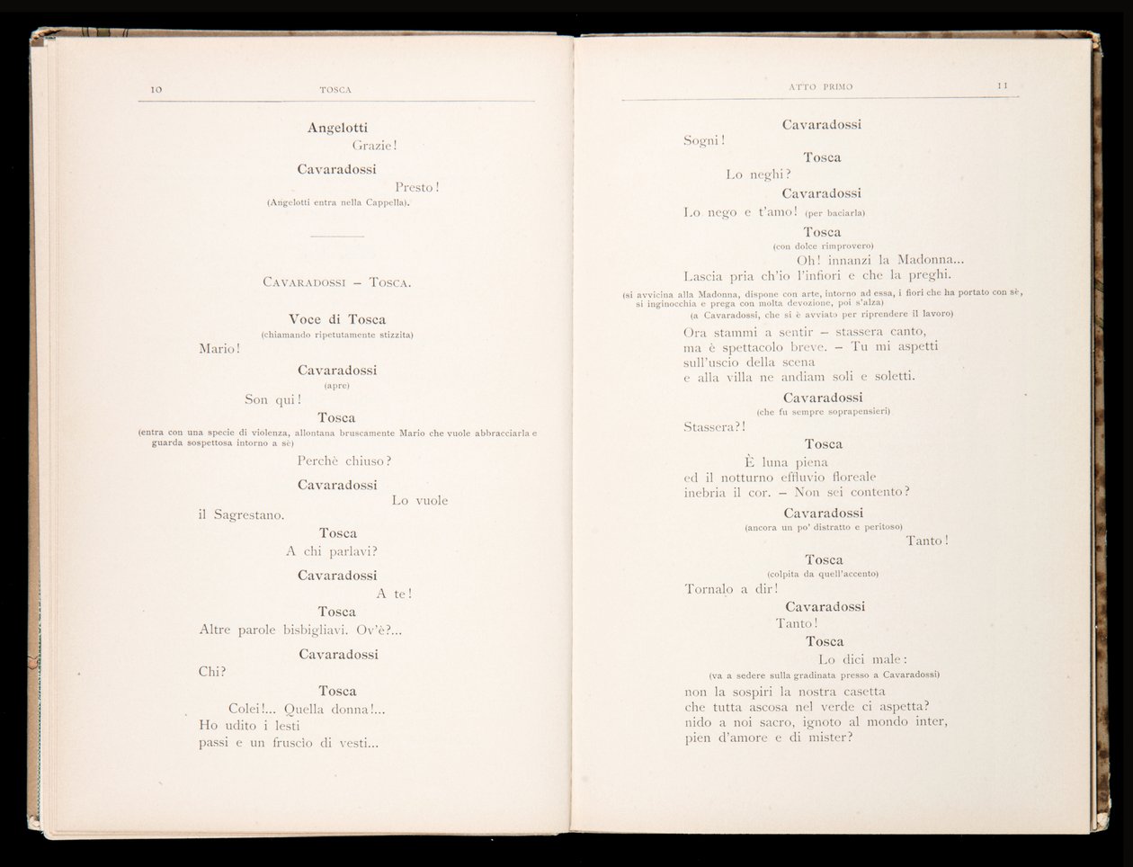 Libretto della Tosca door Giacomo Puccini, Edition Ricordi, Italië door Italian School