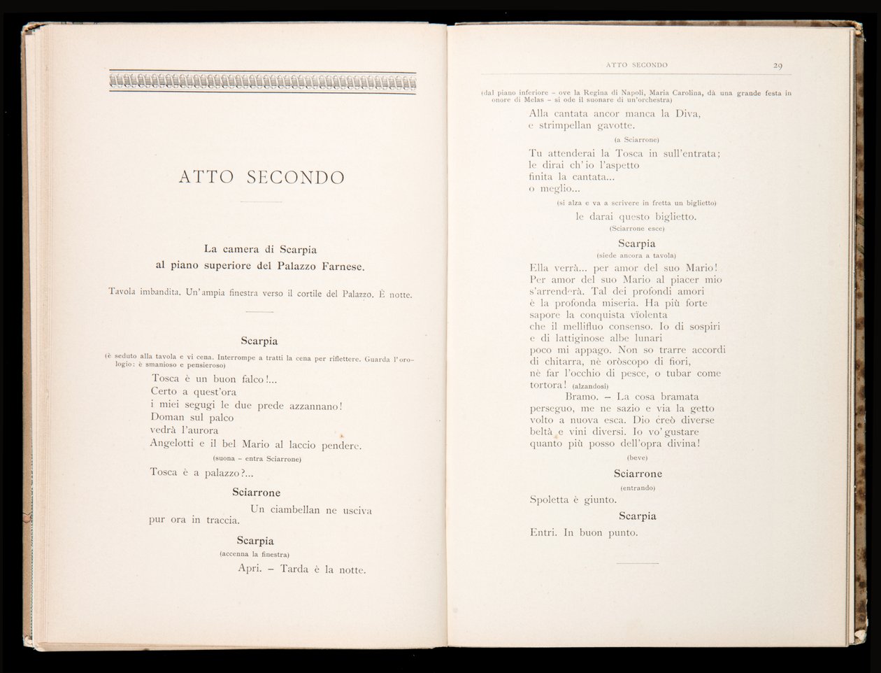 Libretto della Tosca door Giacomo Puccini, Edition Ricordi, Italië door Italian School