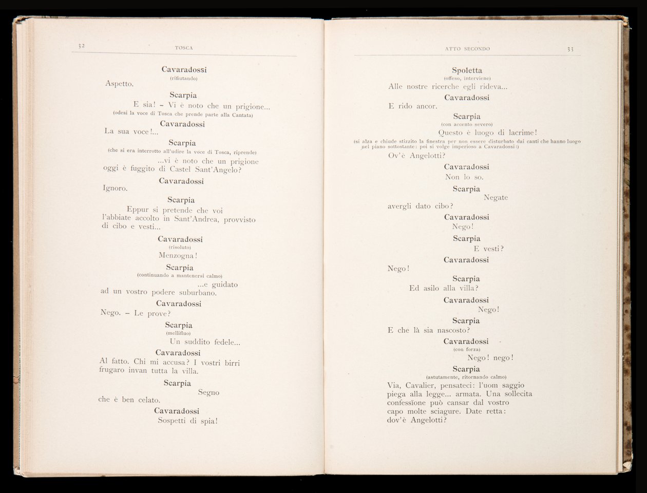 Libretto della Tosca door Giacomo Puccini, Edition Ricordi, Italië door Italian School