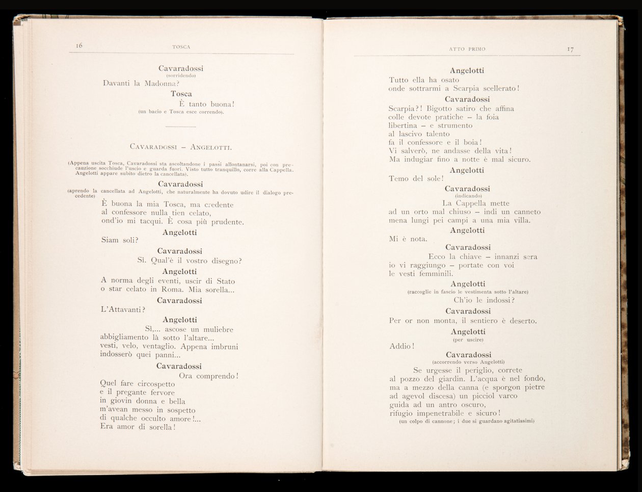 Libretto della Tosca door Giacomo Puccini, Edition Ricordi, Italië door Italian School