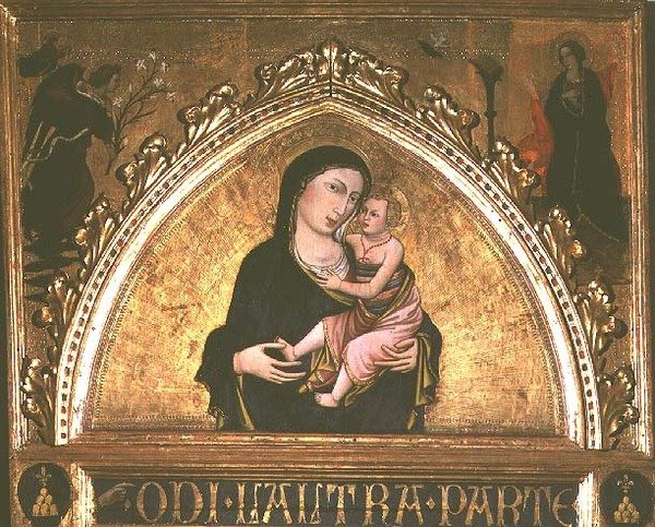 Madonna en kind door Italian School