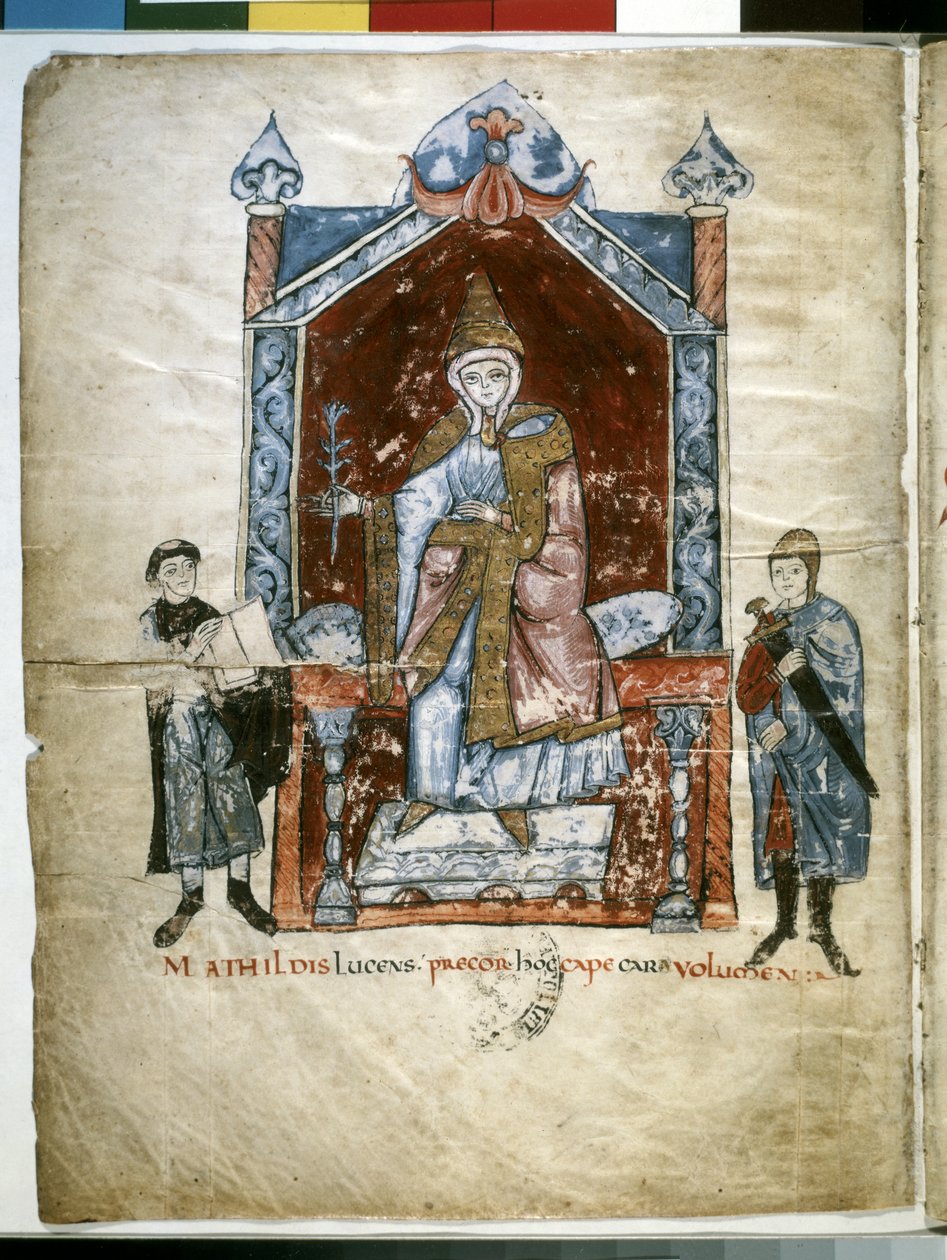 Matilda van Toscane: gezeten Matilde van Canossa door Italian School