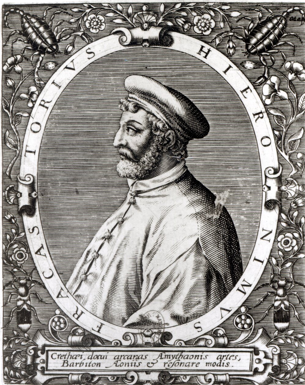 Medailonportret van Girolamo Fracastoro door Italian School