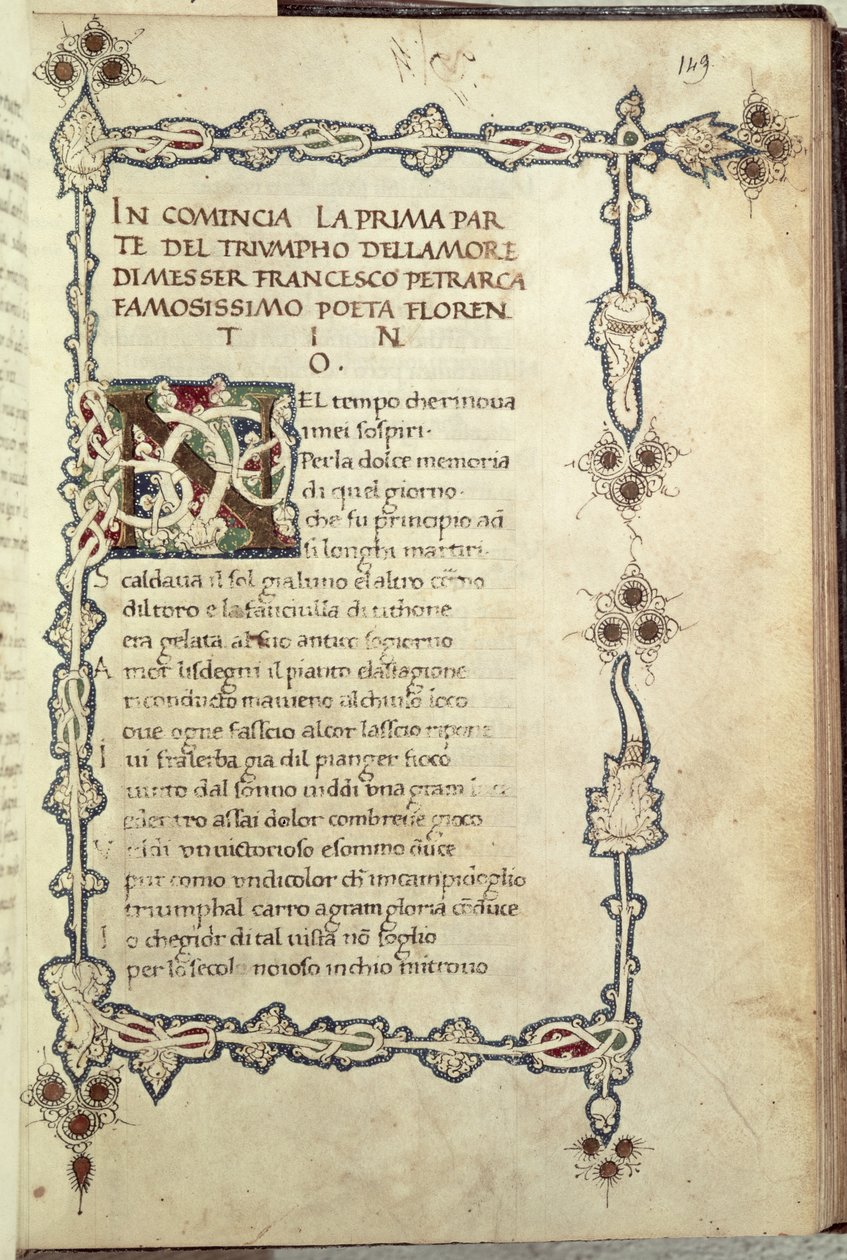 Ms.392 fol.149 De triomf van de liefde, uit 
