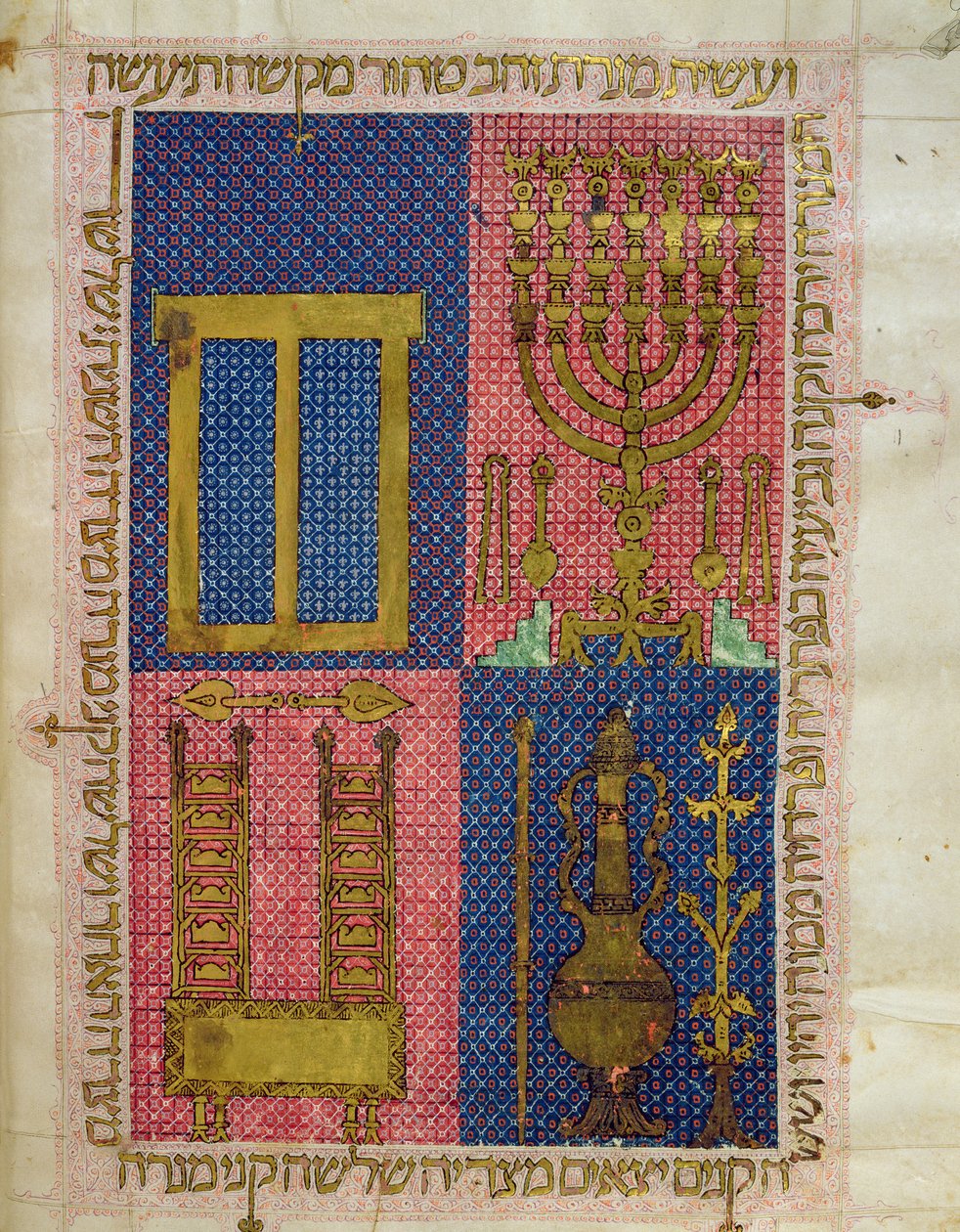 Instrumenten van de Tempel, uit de Hebreeuwse Bijbel door Italian School