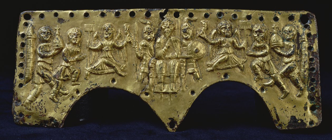 Plaquette van de helm van Agilulf door Italian School