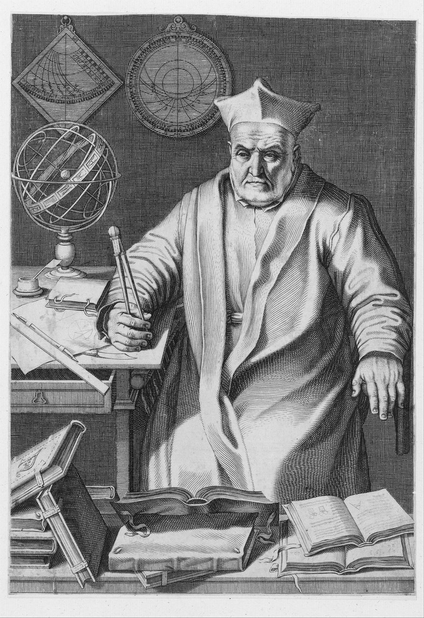 Portret van Kardinaal Christopher Clavius, 1606 door Italian School