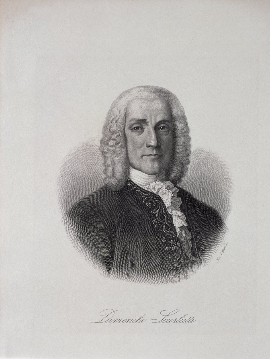 Portret van Domenico Scarlatti (1686-1757) door Italian School