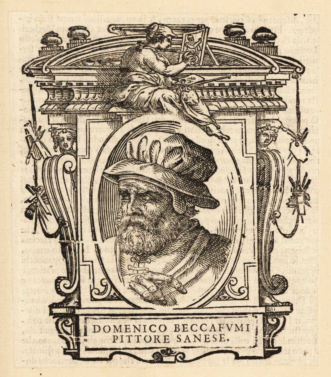 Portret van Domenico di Pace Beccafumi, Italiaanse Renaissance Manneristische schilder door Italian School