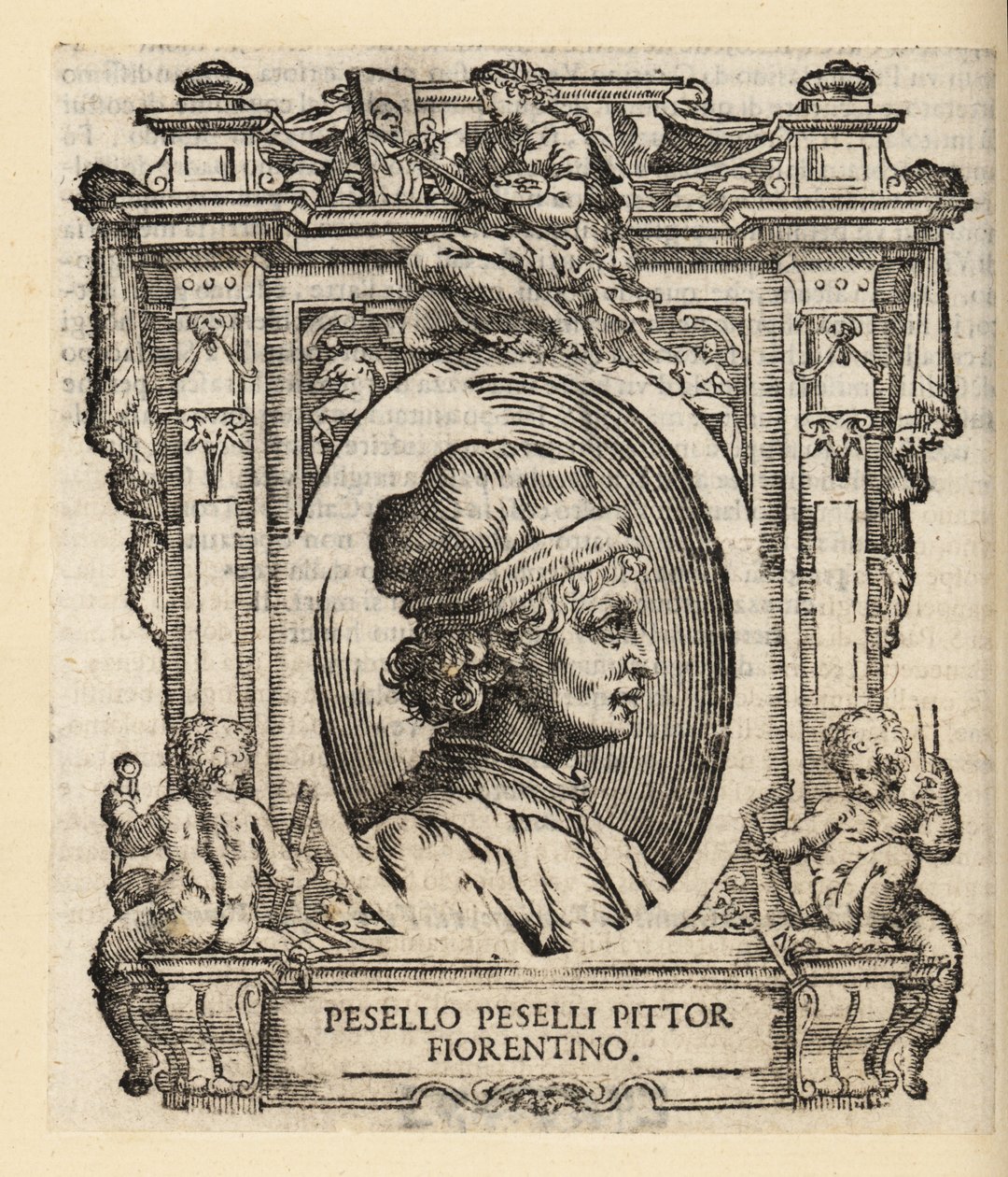 Portret van Francesco Pesellino, Italiaanse schilder uit Florence door Italian School
