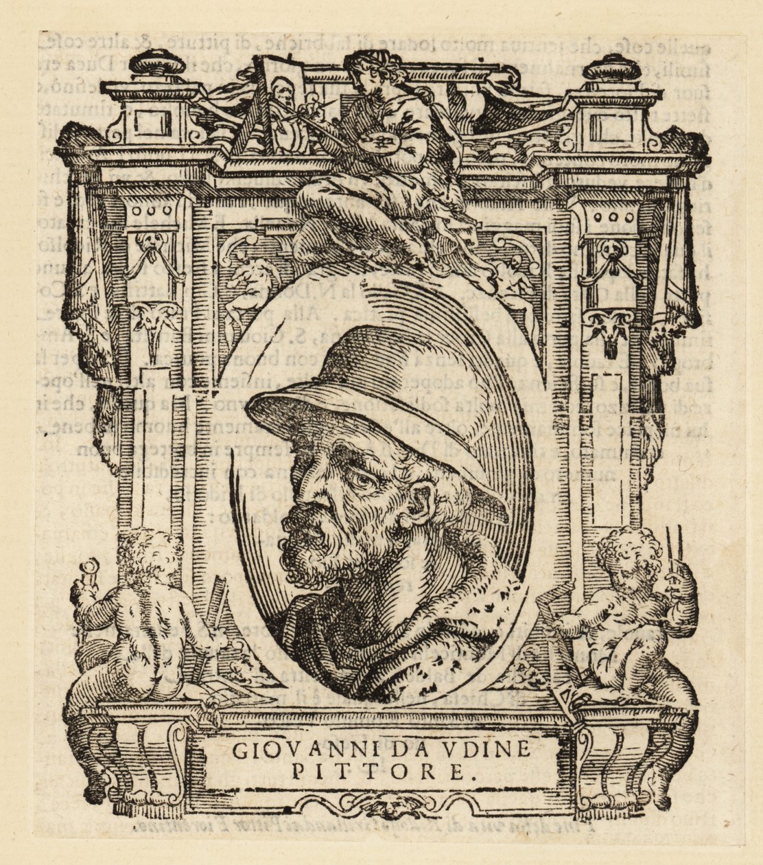 Portret van Giovanni Nanni, Italiaanse schilder en architect geboren in Udine door Italian School