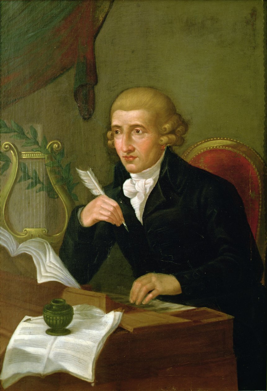 Portret van Joseph Haydn (1732 - 1809) door Italian School