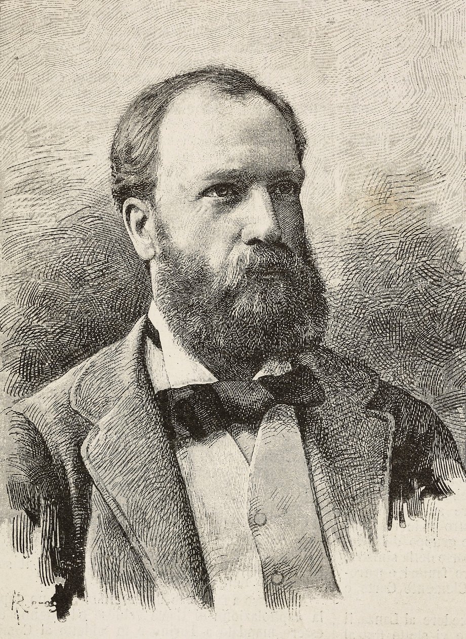 Portret van Karl Hillebrand (1829-1884), Duitse historicus door Italian School