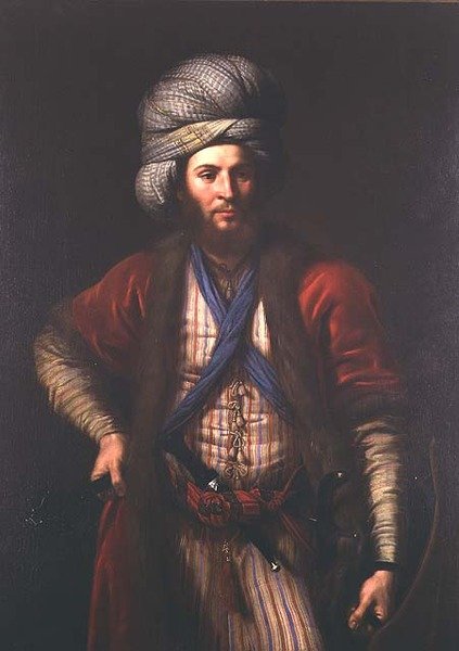 Portret van een Hongaarse krijger, Florentijnse School, ca. 1650 door Italian School