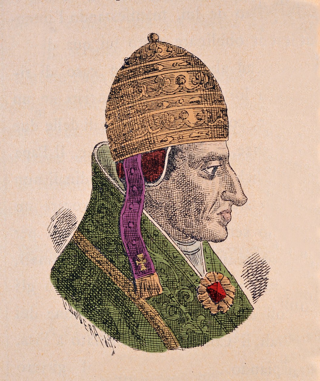 Portret van tegenpaus Alexander V (1409-1410) door Italian School
