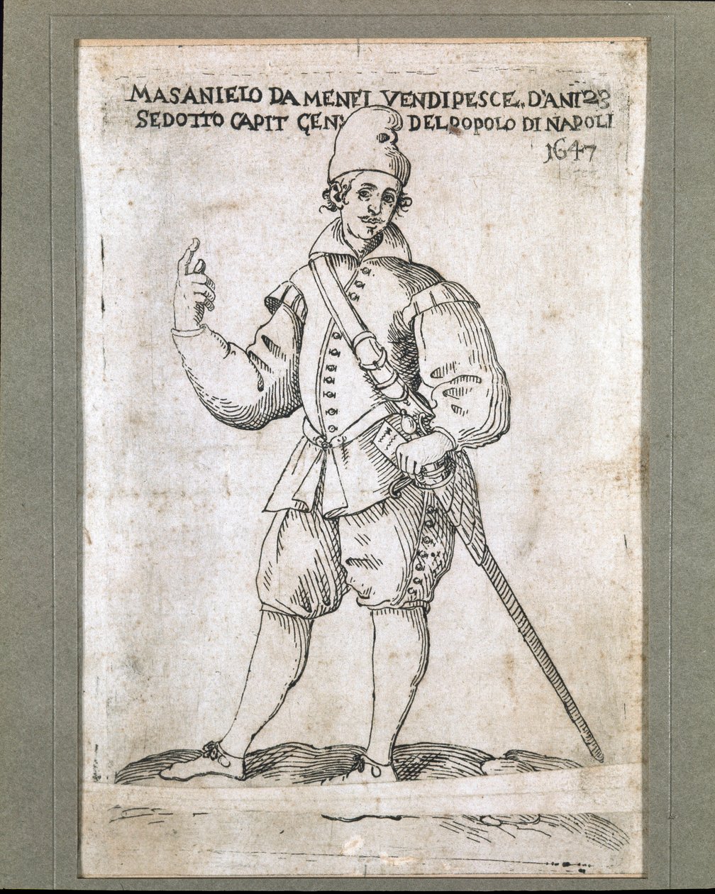 Portret van de Napolitaanse visser en revolutionair Masaniello (1623-1647) door Italian School