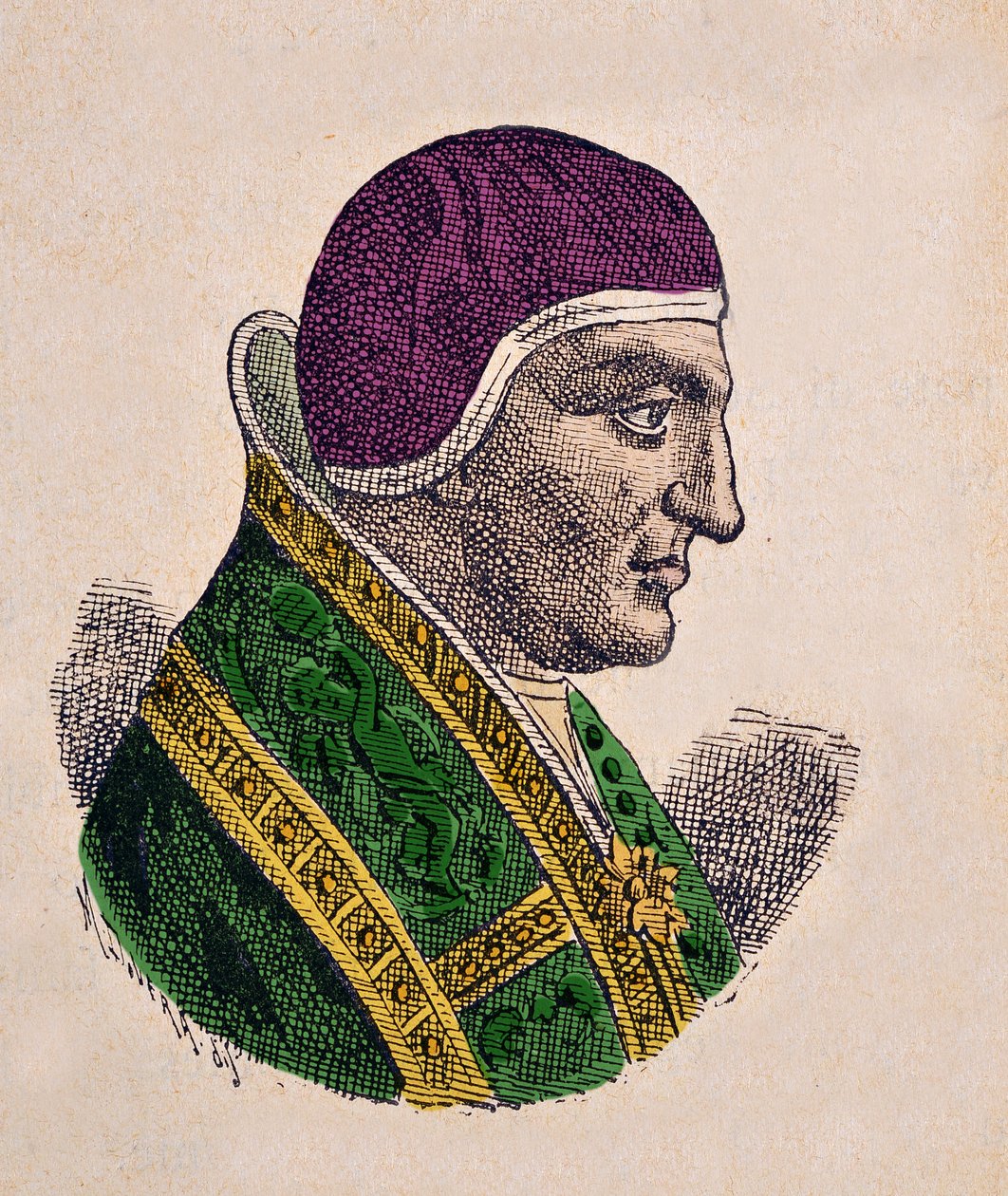 Portret van Paus Agapetus II (946-955) door Italian School