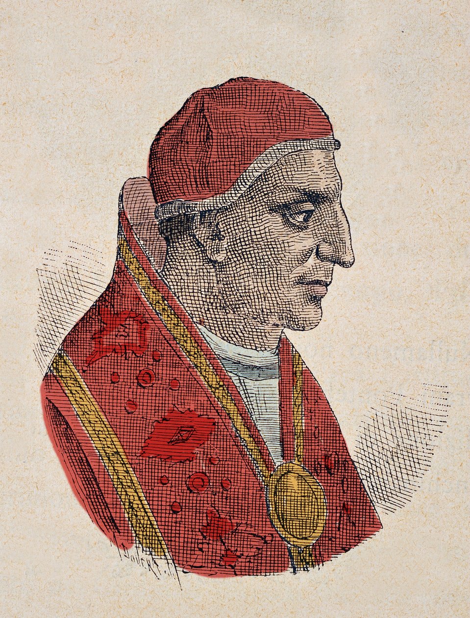 Portret van Paus Stefanus III (768-772) door Italian School