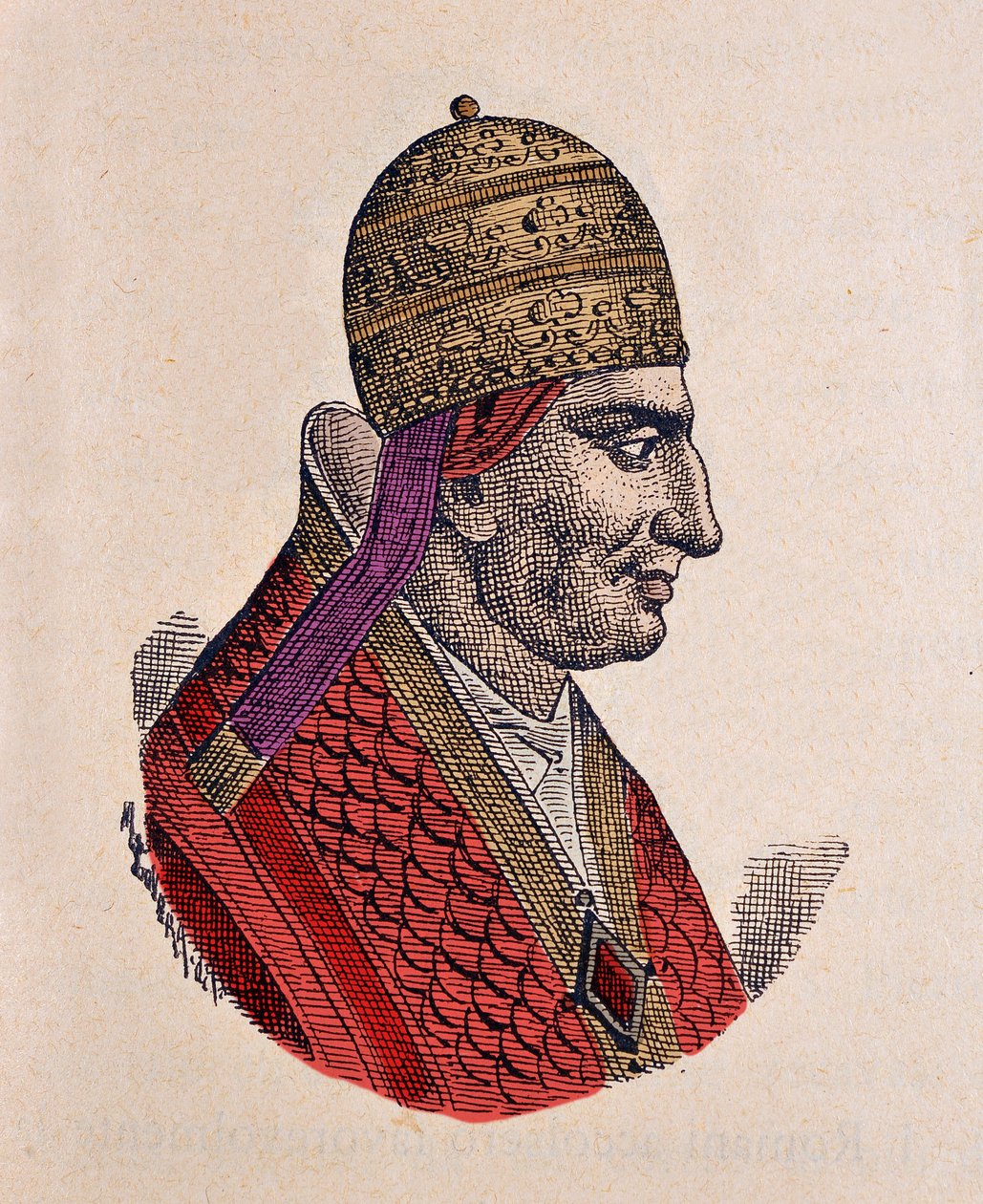 Portret van paus Gregorius VI (1045-1046) door Italian School