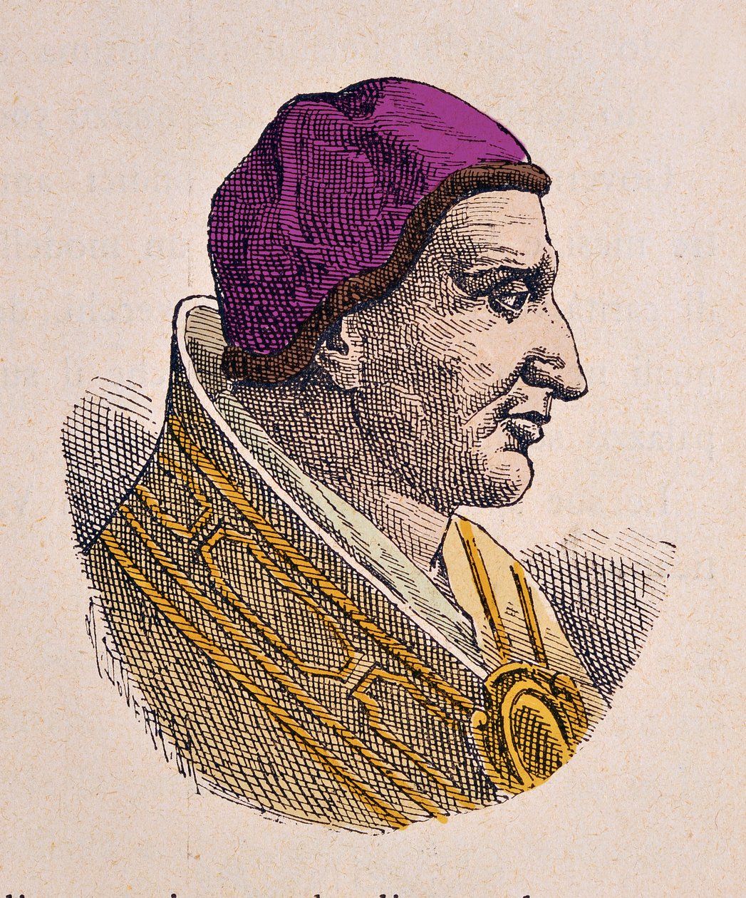 Portret van paus Pelagius II door Italian School