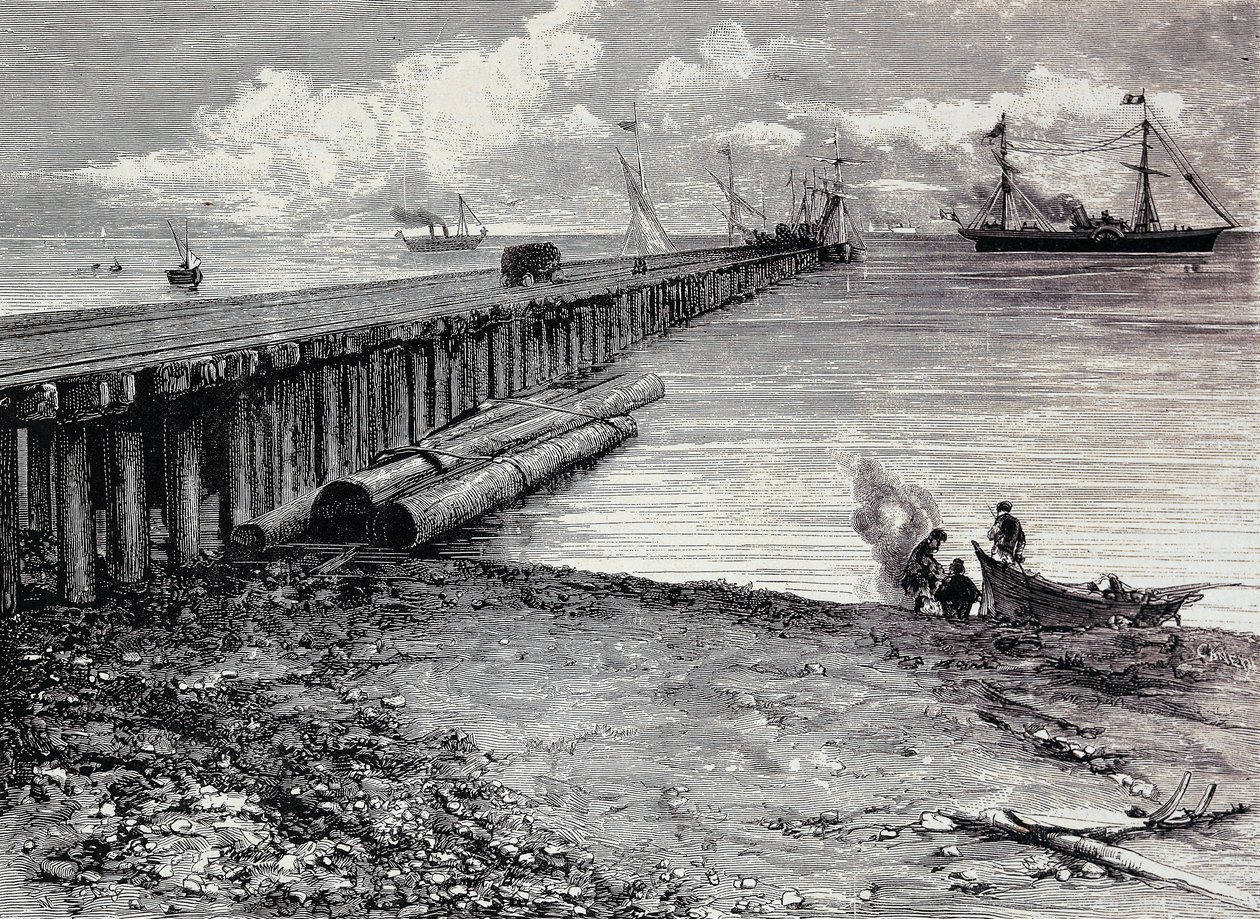 San Leon mijn, instapdek van erts voor Maddalena, gravure, Sardinië, Italië door Italian School