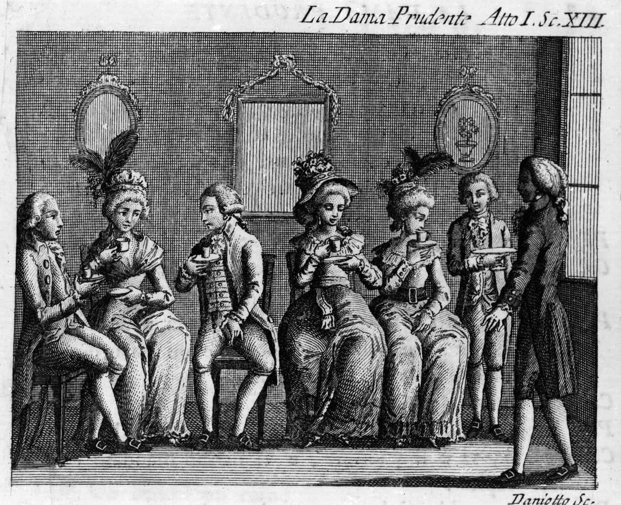 Scène 13 van Act I van het komische stuk 